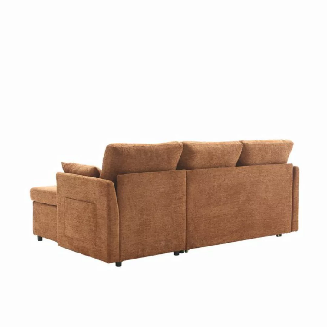 WISHDOR Sofa L-förmiges modulares Sofa, Ecksofa mit umkehrbarer Ottomane günstig online kaufen