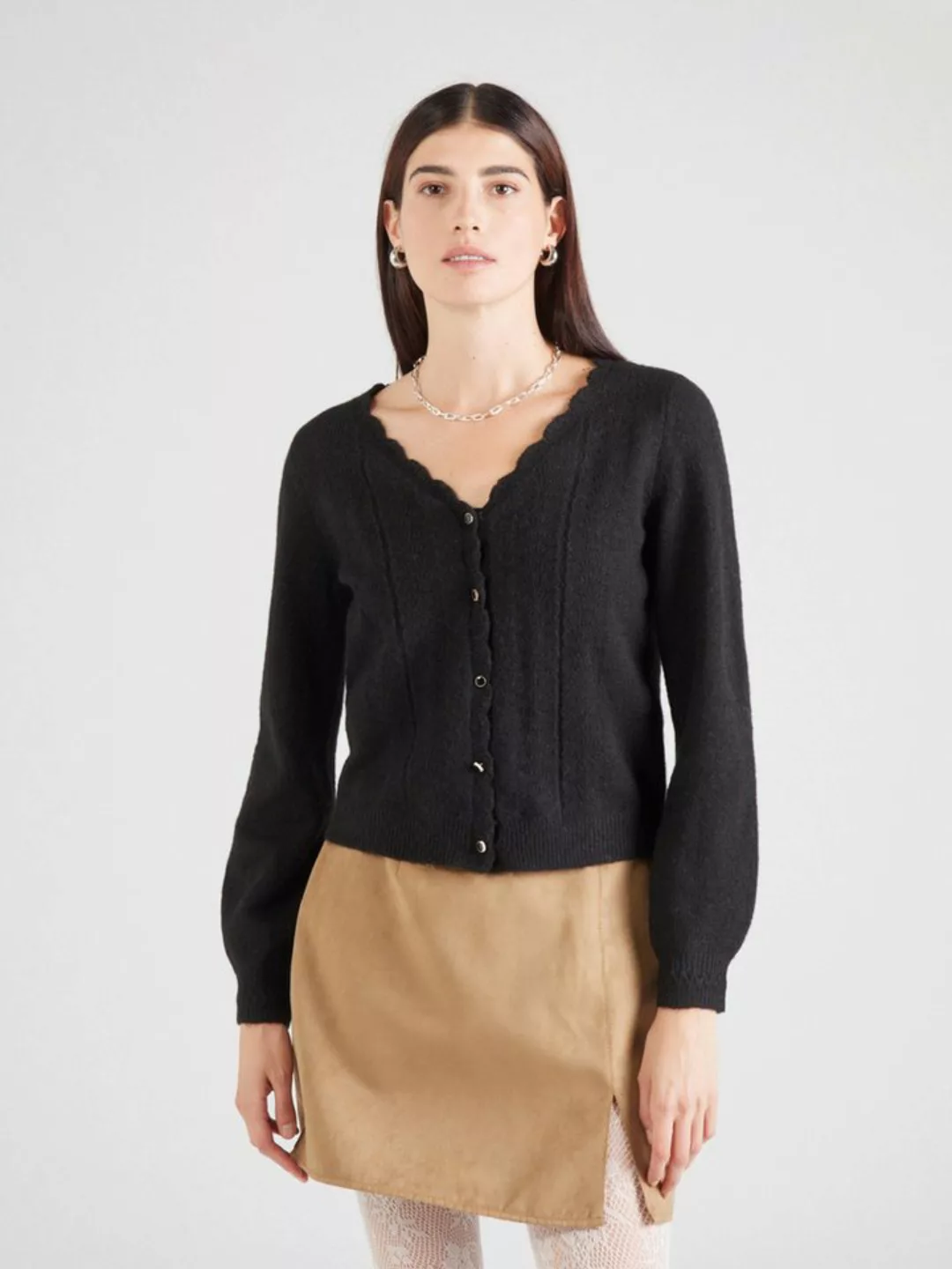 Vero Moda Strickjacke VMELEANOR (1-tlg) Lochmuster günstig online kaufen