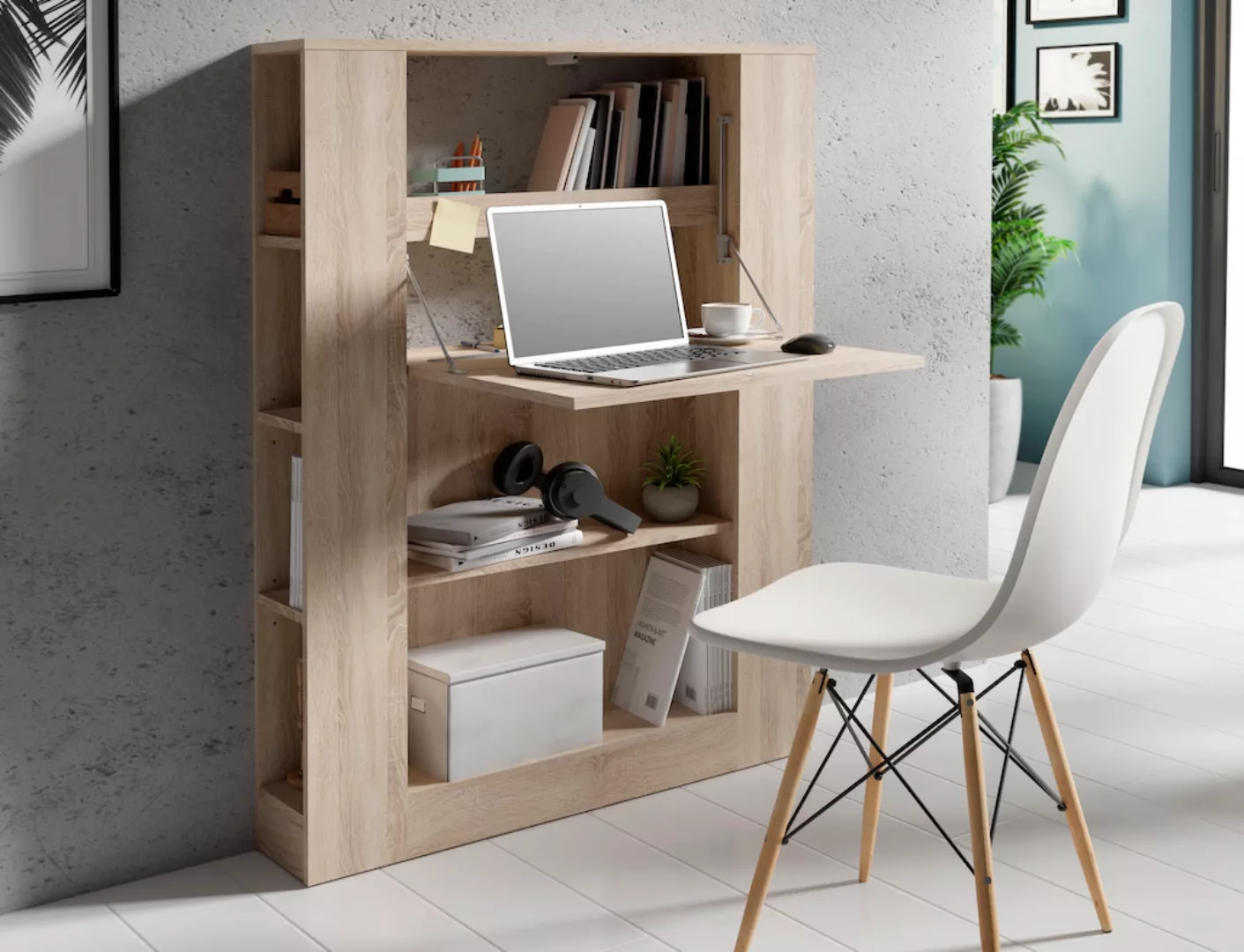 FORTE Regal-Schreibtisch "Multifunktional", ideal für das Home Office, Brei günstig online kaufen
