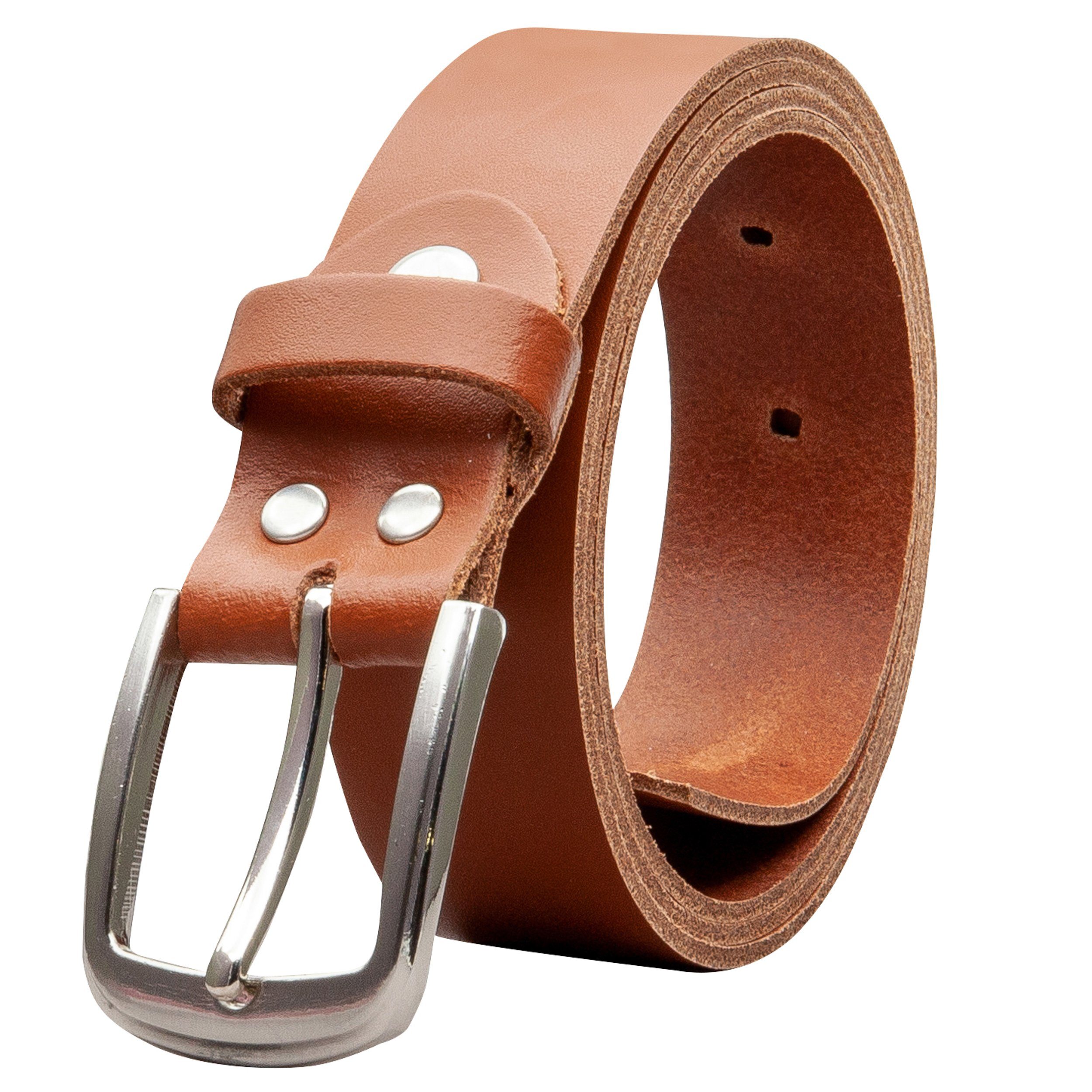 COLOGNEBELT Ledergürtel OM315-SL-Cognac MADE IN GERMANY, günstig online kaufen