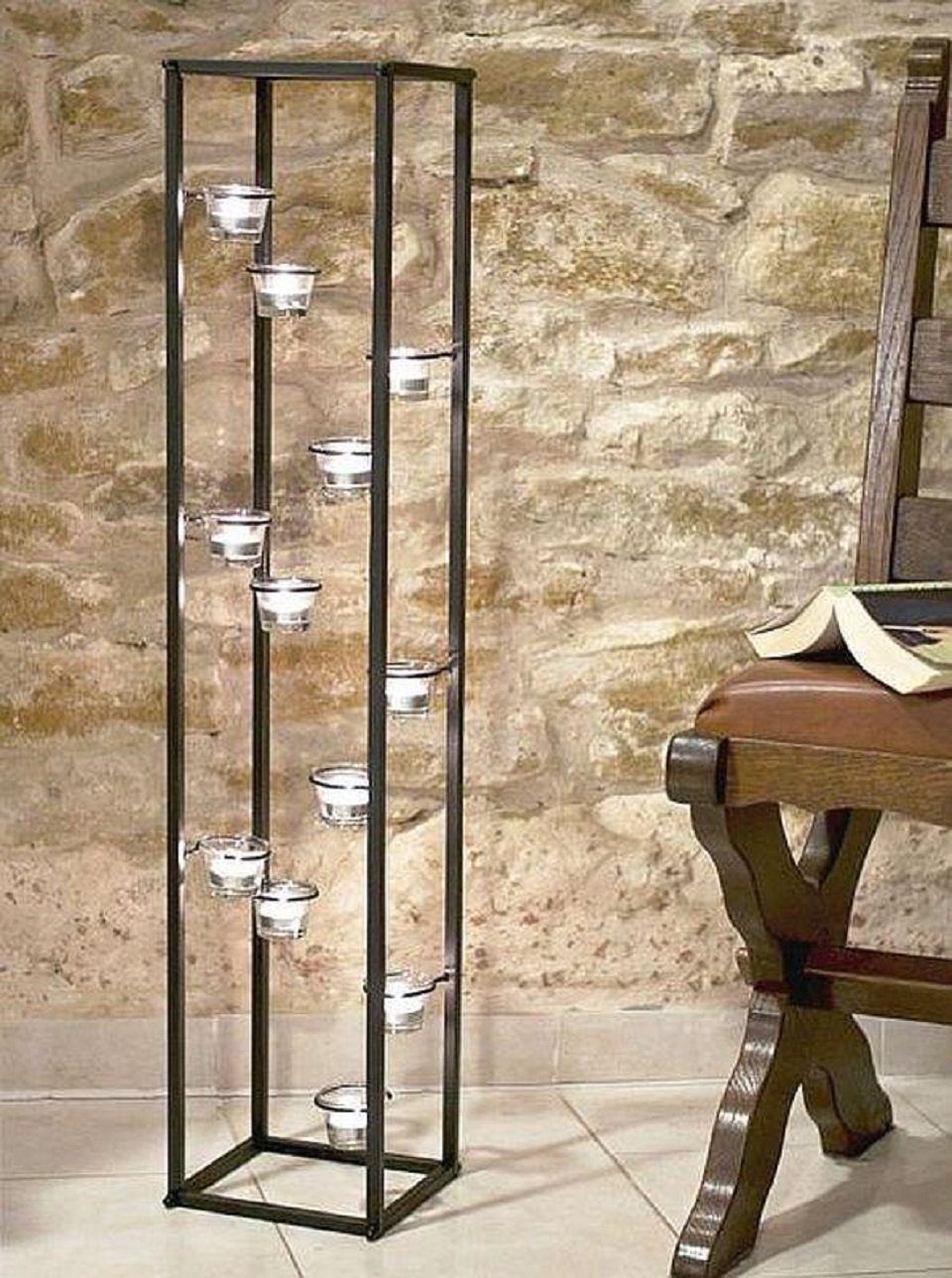 DanDiBo Teelichthalter Lichtsäule Teelichthalter 100 cm günstig online kaufen