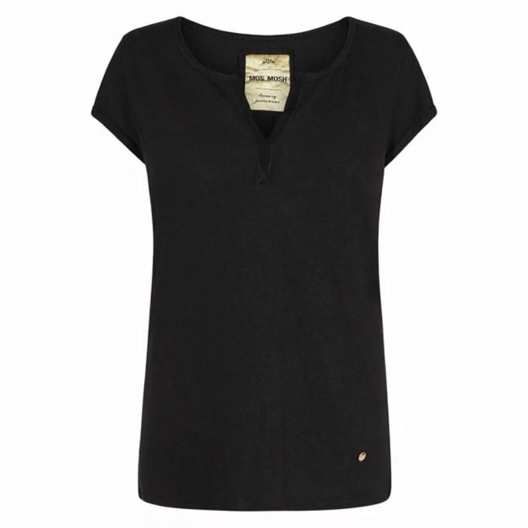 Mos Mosh Kurzarmshirt T-Shirt TROY aus Baumwoll-Leinen-Gemisch günstig online kaufen