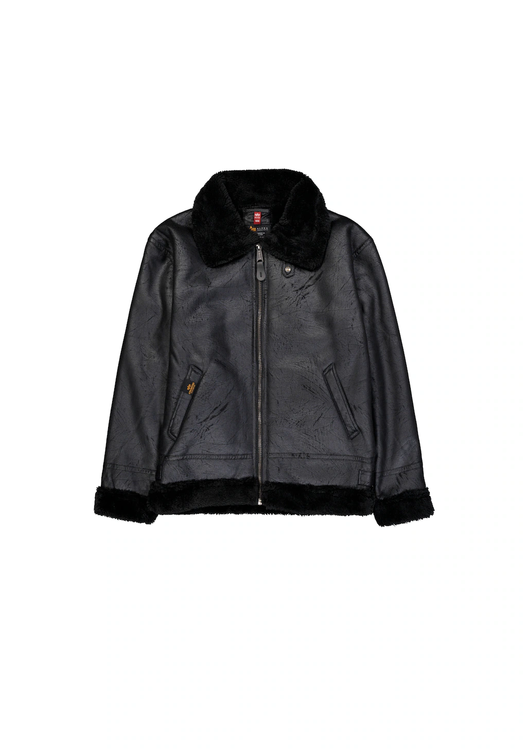 Alpha Industries Lederjacke "B-3 Faux Leather Lederjacke" günstig online kaufen