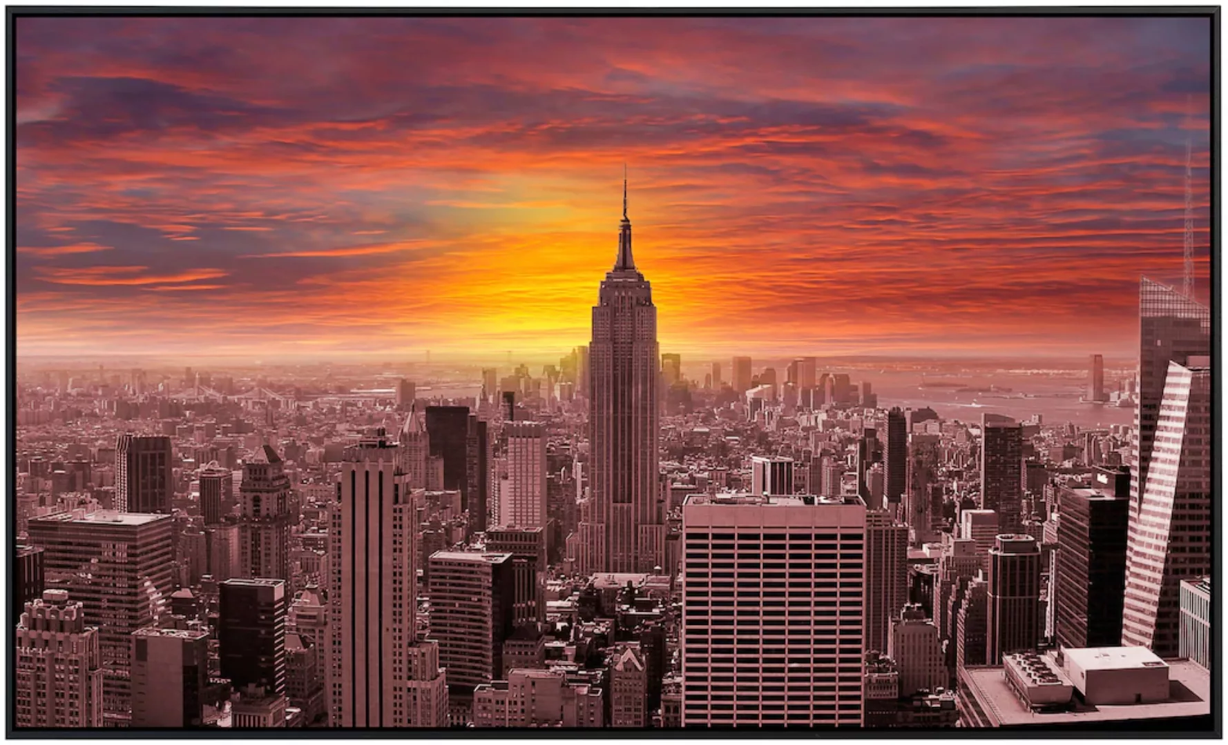 Papermoon Infrarotheizung »New York bei Sonnenuntergang« günstig online kaufen
