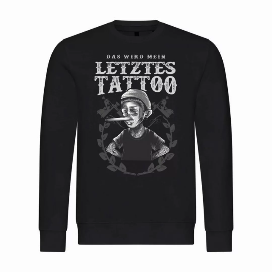 deinshirt Kapuzenpullover Herren Pullover Das wird mein letztes Tattoo Mit günstig online kaufen