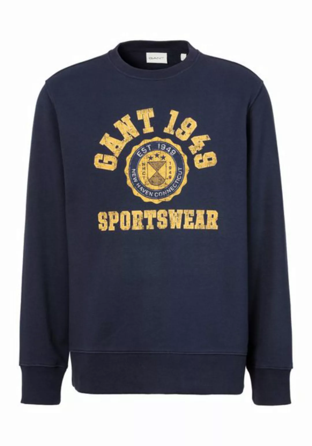 Gant Sweatshirt GRAPHIC C-NECK SWEAT mit mehrfarbigen Print günstig online kaufen