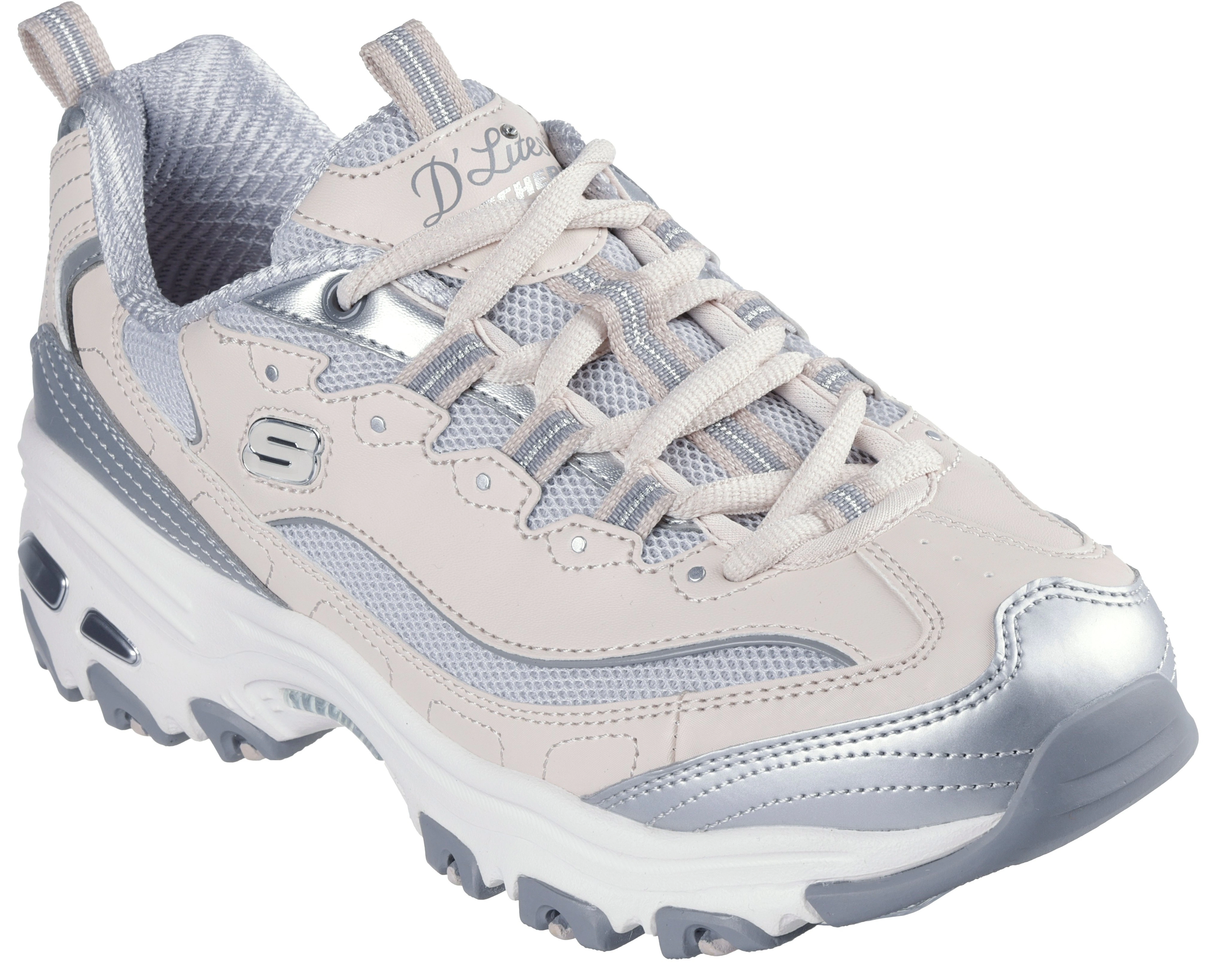 Skechers Sneaker "DLITES-CHROMATIC", Plateausneaker, Schnürschuh mit Metall günstig online kaufen
