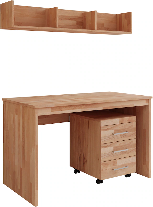 Home affaire Büromöbel-Set "Logo", (Set, 3 tlg., Set besteht aus Schreibtis günstig online kaufen