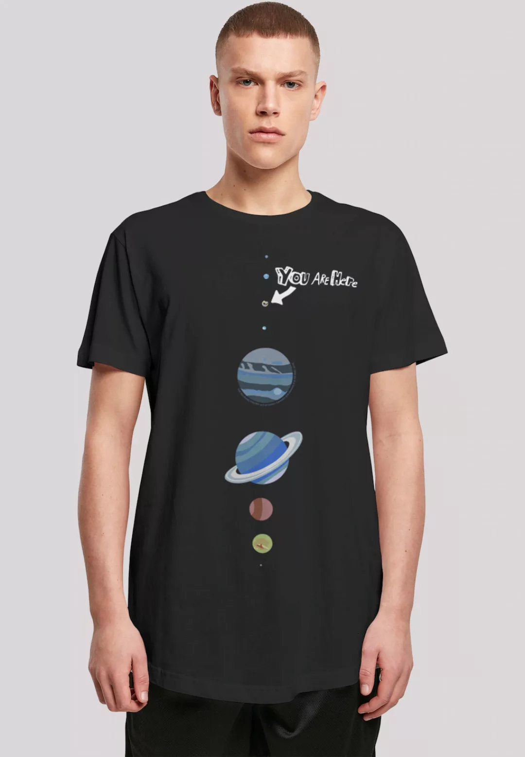 F4NT4STIC T-Shirt "Long Cut Shirt Big Bang Theory You Are Here", Print günstig online kaufen