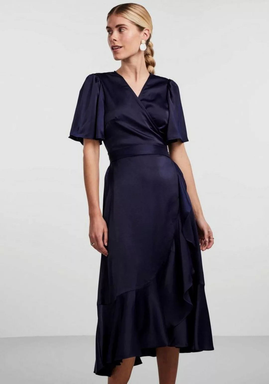 Y.A.S Wickelkleid YASTHEA 2/4 MIDI WRAP DRESS S. NOOS mit Volant günstig online kaufen