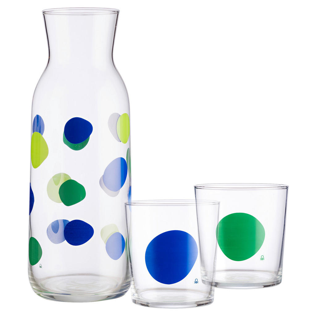 BENETTON Glasflaschenset Rainbow multicolor Glas günstig online kaufen