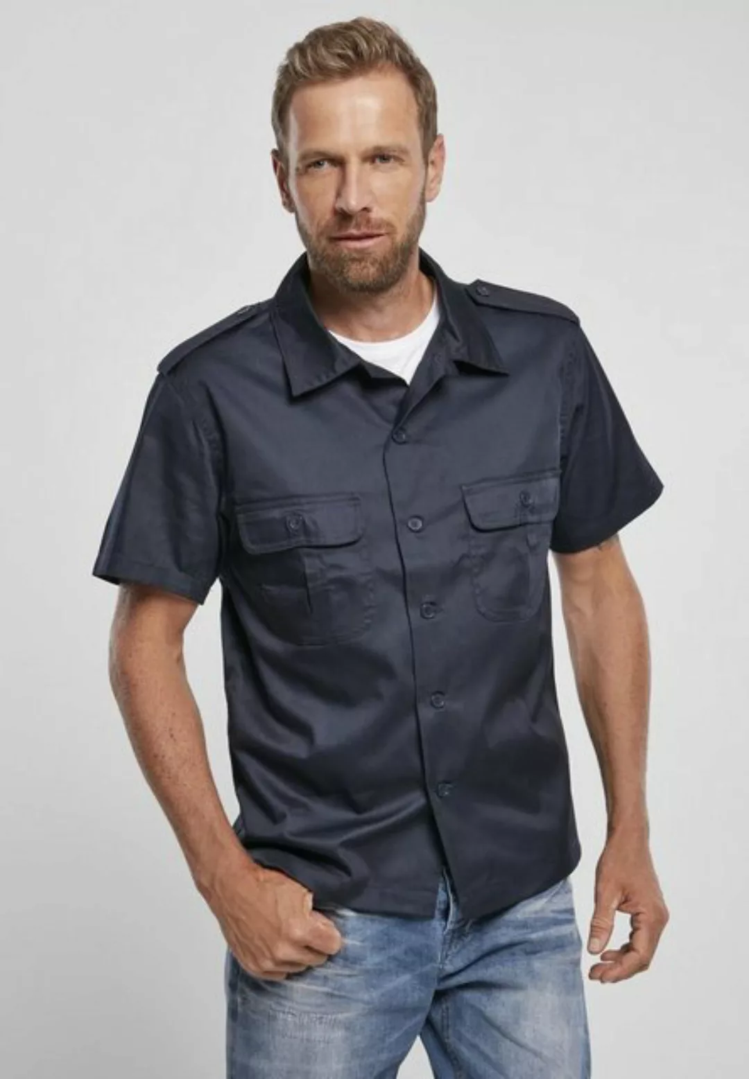 Brandit Langarmhemd "Brandit Herren Short Sleeves US Shirt", (1 tlg.) günstig online kaufen