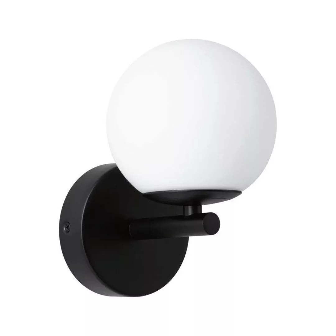 LED Wandleuchte Gove in Schwarz-matt und Weiß 5W 400lm IP44 günstig online kaufen