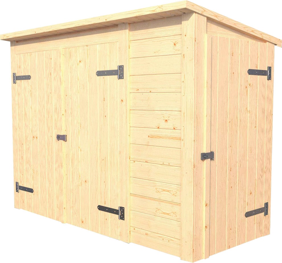 Weka Gartenschrank Multibox mit Regalsystem Natur günstig online kaufen