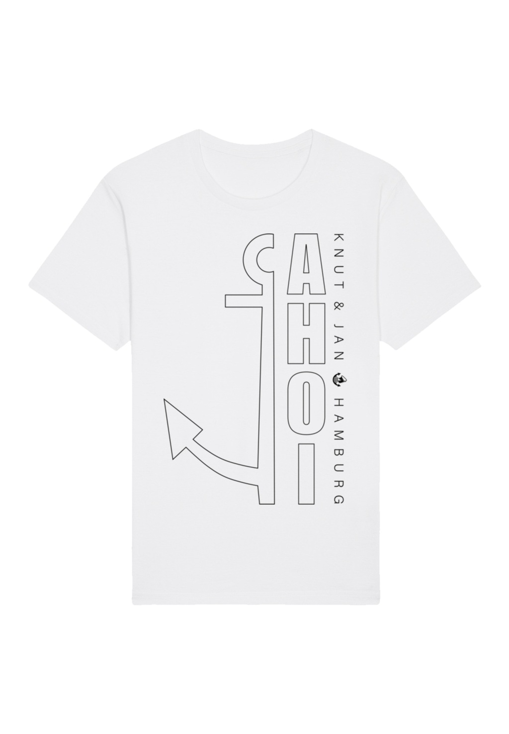 F4NT4STIC T-Shirt "Ahoi Anker Outlines Knut & Jan Hamburg", Premium Qualitä günstig online kaufen