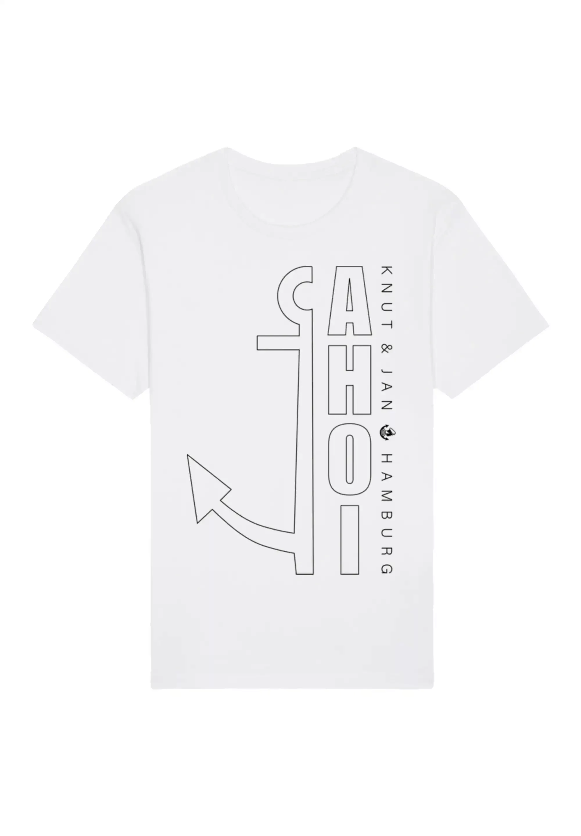 F4NT4STIC T-Shirt "Ahoi Anker Outlines Knut & Jan Hamburg", Premium Qualitä günstig online kaufen