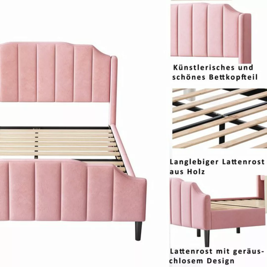 Sweiko Polsterbett, Doppelbett mit Lattenrost und Kopfteil, 140*200cm günstig online kaufen