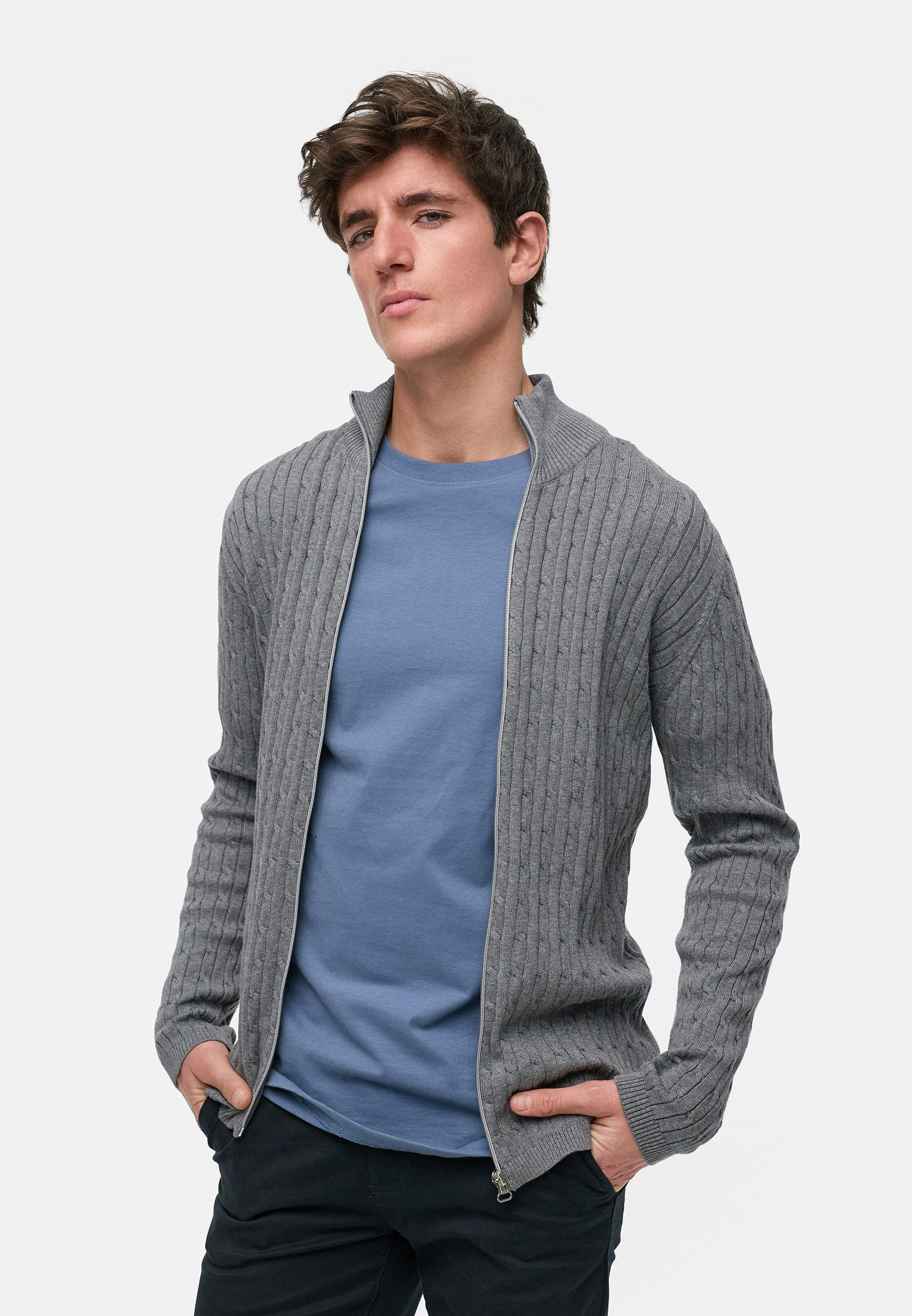 Kronstadt Strickjacke KSCable Zip aus hochwertigem günstig online kaufen