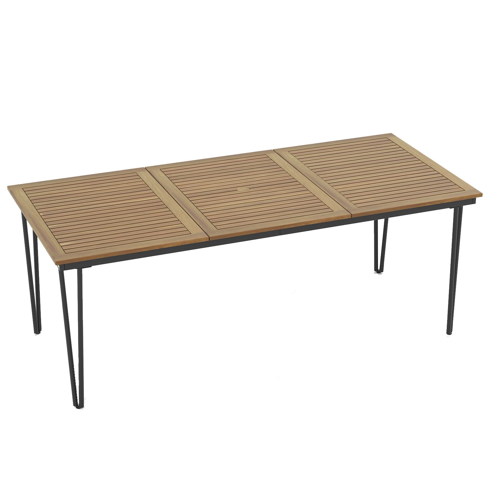 COSTWAY Gartentisch, Akazienholz Esstisch für 8 günstig online kaufen