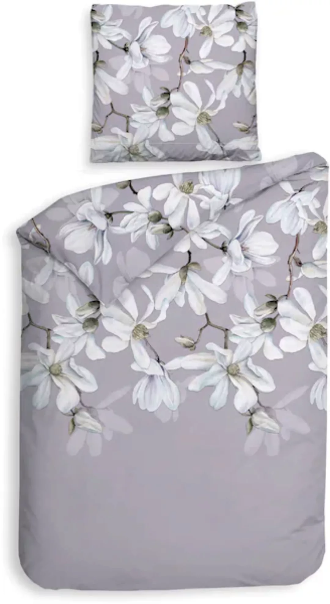 Heckett & Lane Bettwäsche »Stacey«, Blumen Design, 100% Baumwolle ab 135x20 günstig online kaufen