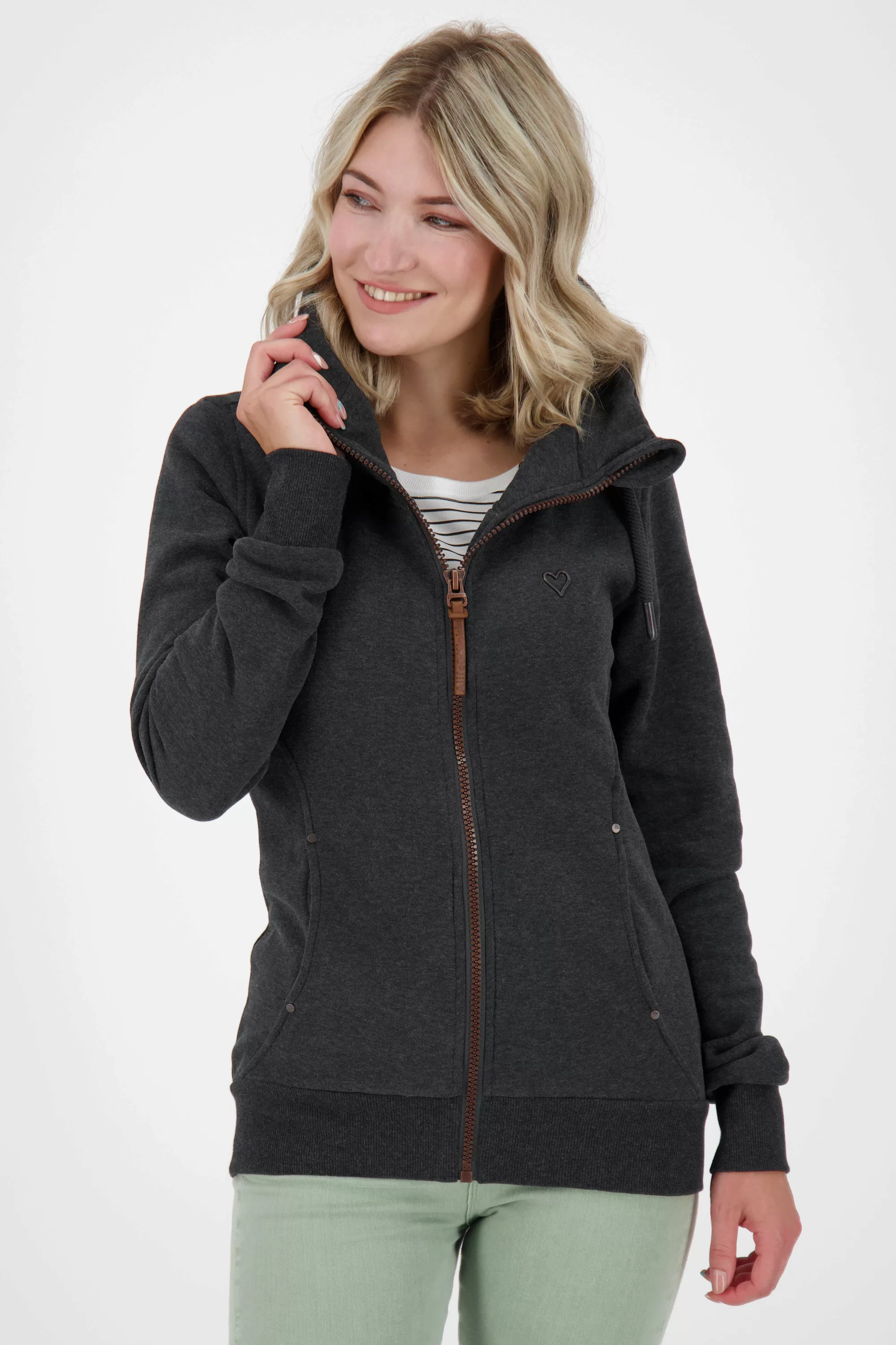 Alife & Kickin Kapuzensweatjacke "VivianAK A Sweatjacket Damen" günstig online kaufen