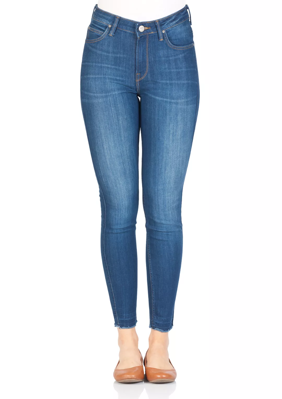 Lee Damen Jeans Scarlett High - Skinny Fit - Blau - Out Misfit günstig online kaufen
