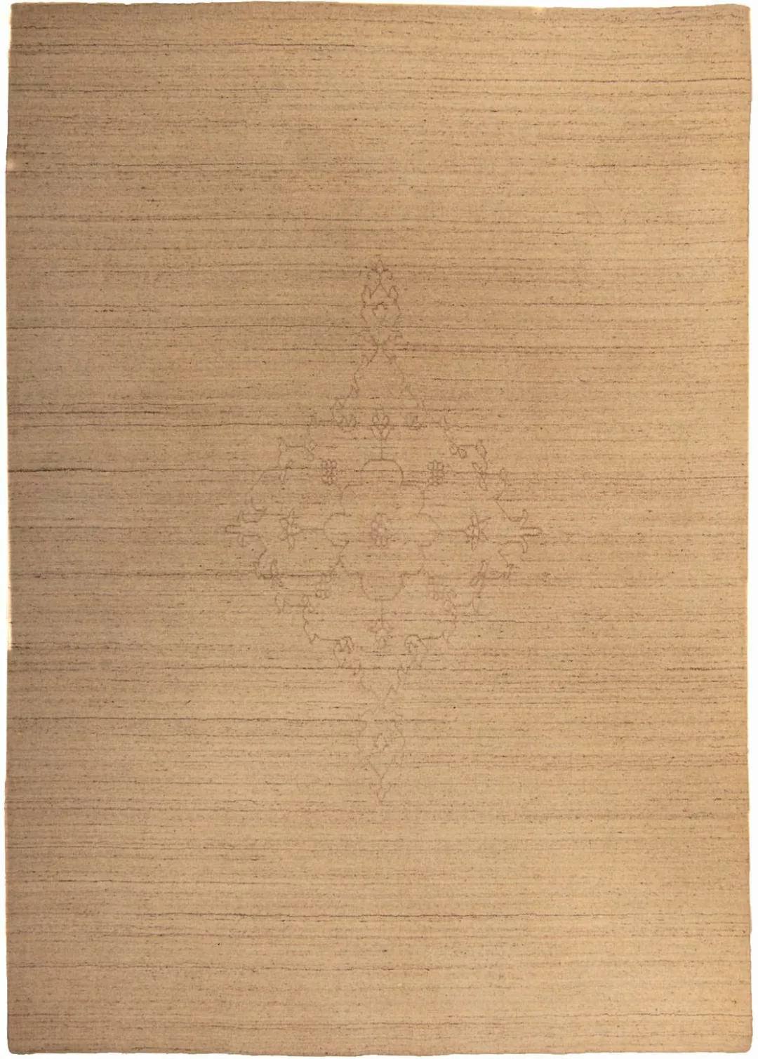 morgenland Wollteppich »Gabbeh - Softy - 245 x 172 cm - hellbraun«, rechtec günstig online kaufen