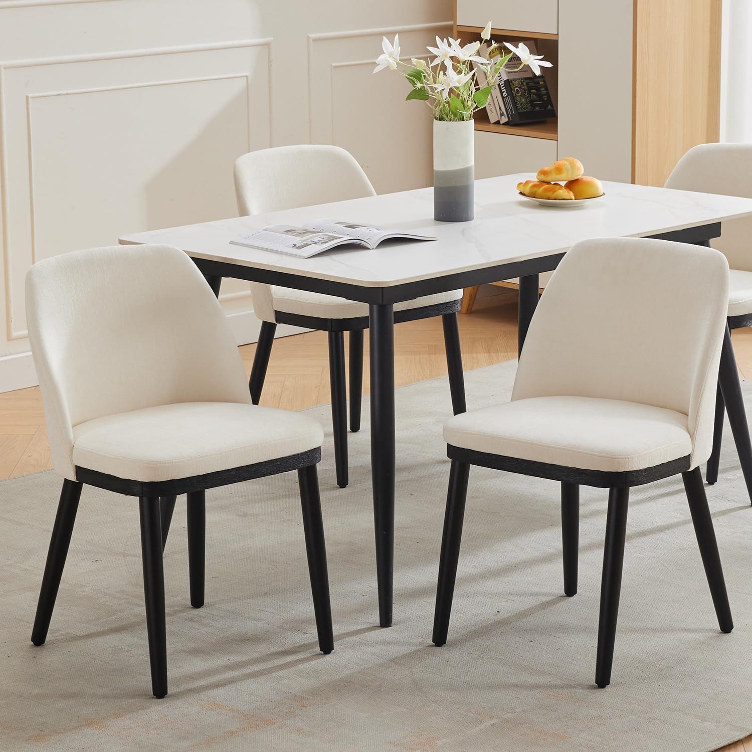 GarveeMore Esszimmerstuhl Gepolsterte 2er-Set,Moderne Küchenstühle mit günstig online kaufen