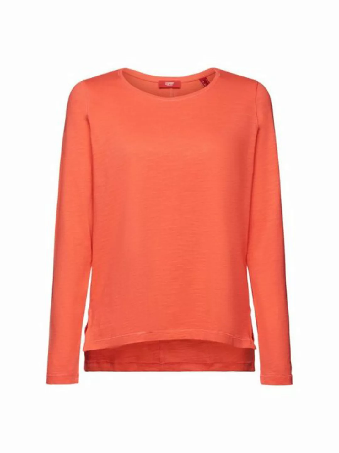 Esprit Langarmshirt Jersey-Longsleeve, 100 % Baumwolle (1-tlg) günstig online kaufen