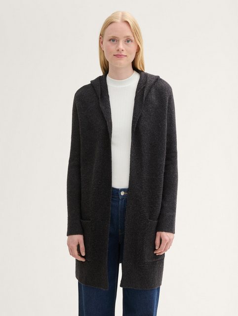 TOM TAILOR Denim Cardigan Strick Cardigan mit Kapuze günstig online kaufen