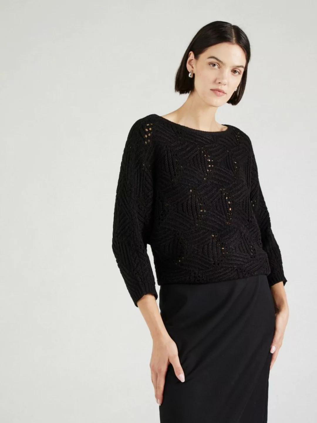 Vero Moda Strickpullover VMGIGI (1-tlg) Lochmuster günstig online kaufen