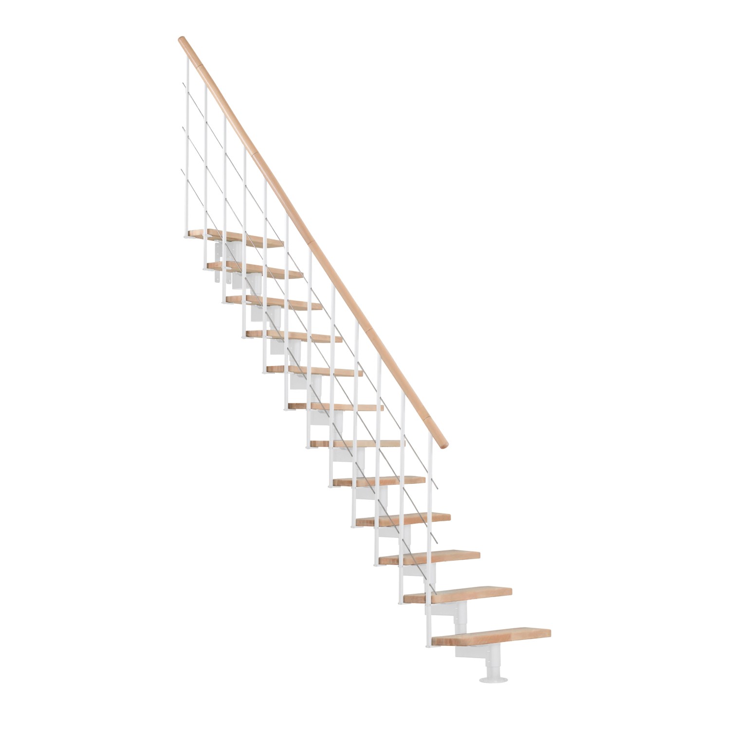 Minka Mittelholmtreppe Style Buche Weiß günstig online kaufen