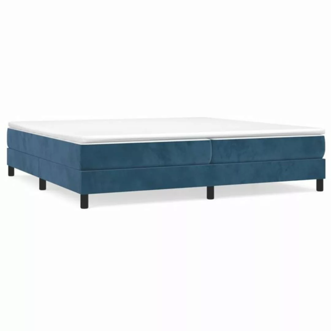 Vidaxl Boxspringbett Dunkelblau 200x200 Cm Samt günstig online kaufen