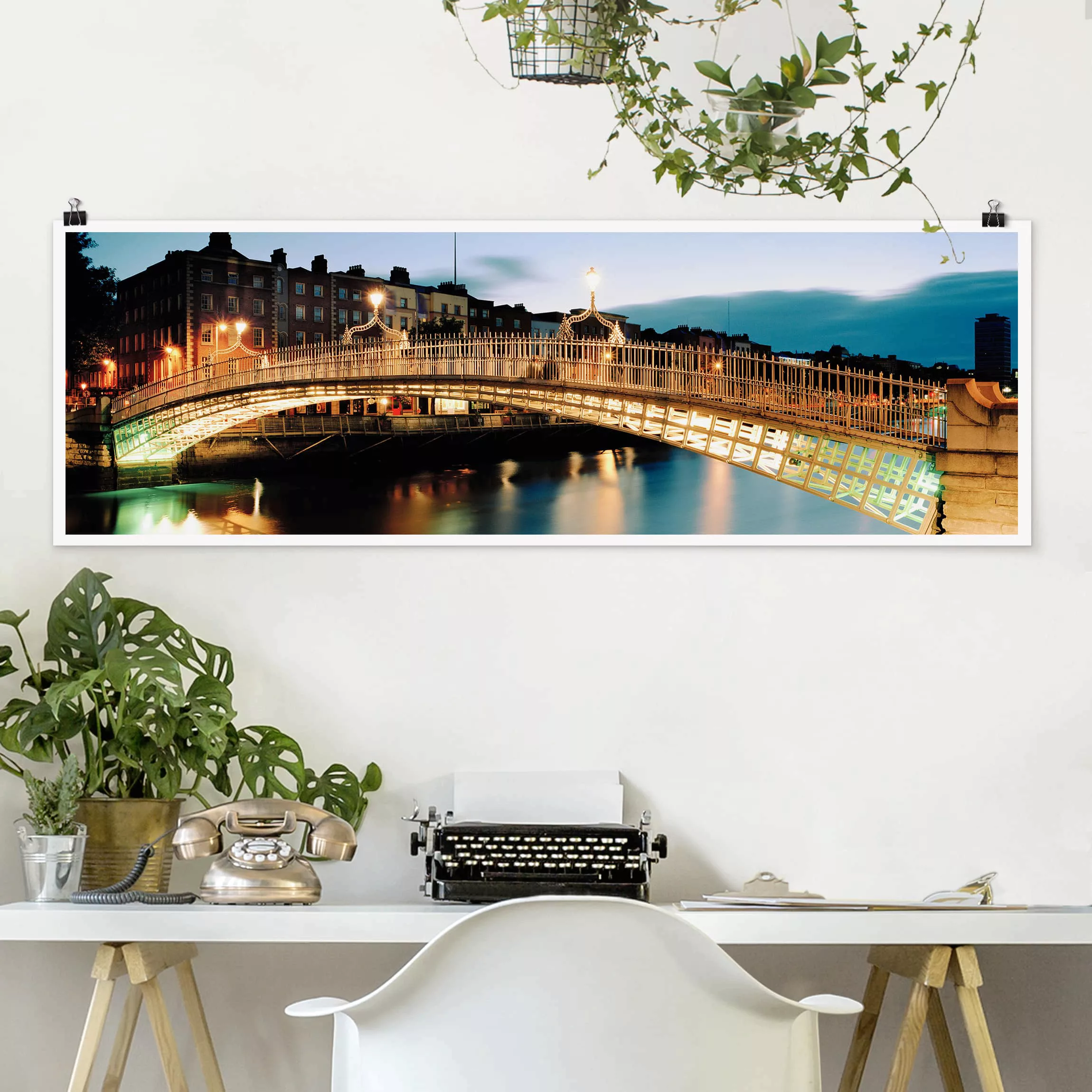 Panorama Poster Architektur & Skyline Ha'penny Bridge günstig online kaufen