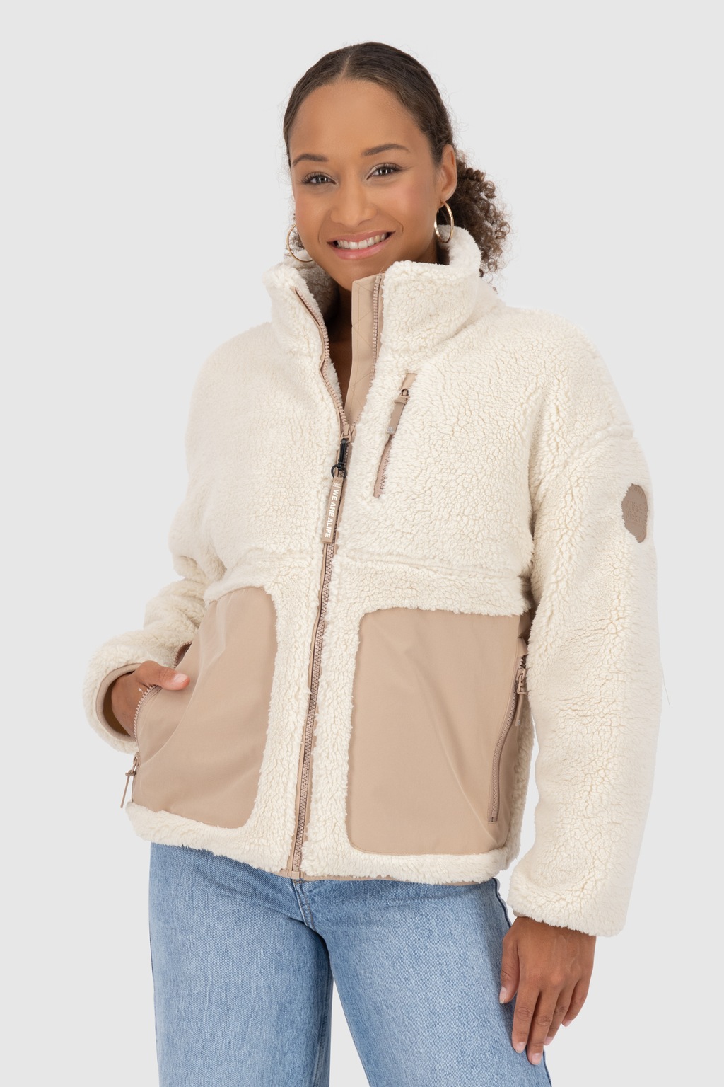 Alife & Kickin Winterjacke "Damen AnoukAK G", ohne Kapuze, Stylische Teddy günstig online kaufen