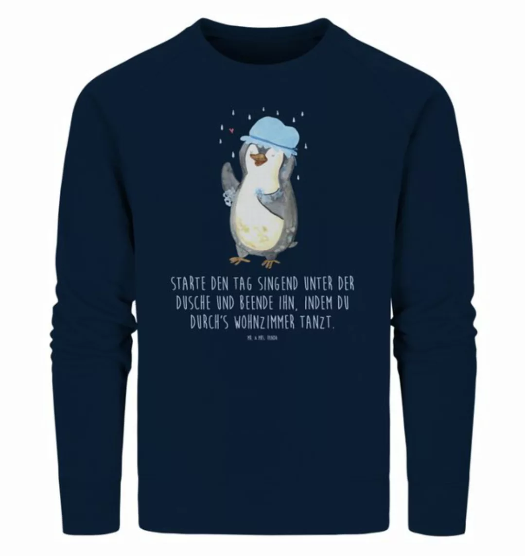 Mr. & Mrs. Panda Longpullover Größe XS Pinguin Duschen - French Navy - Gesc günstig online kaufen