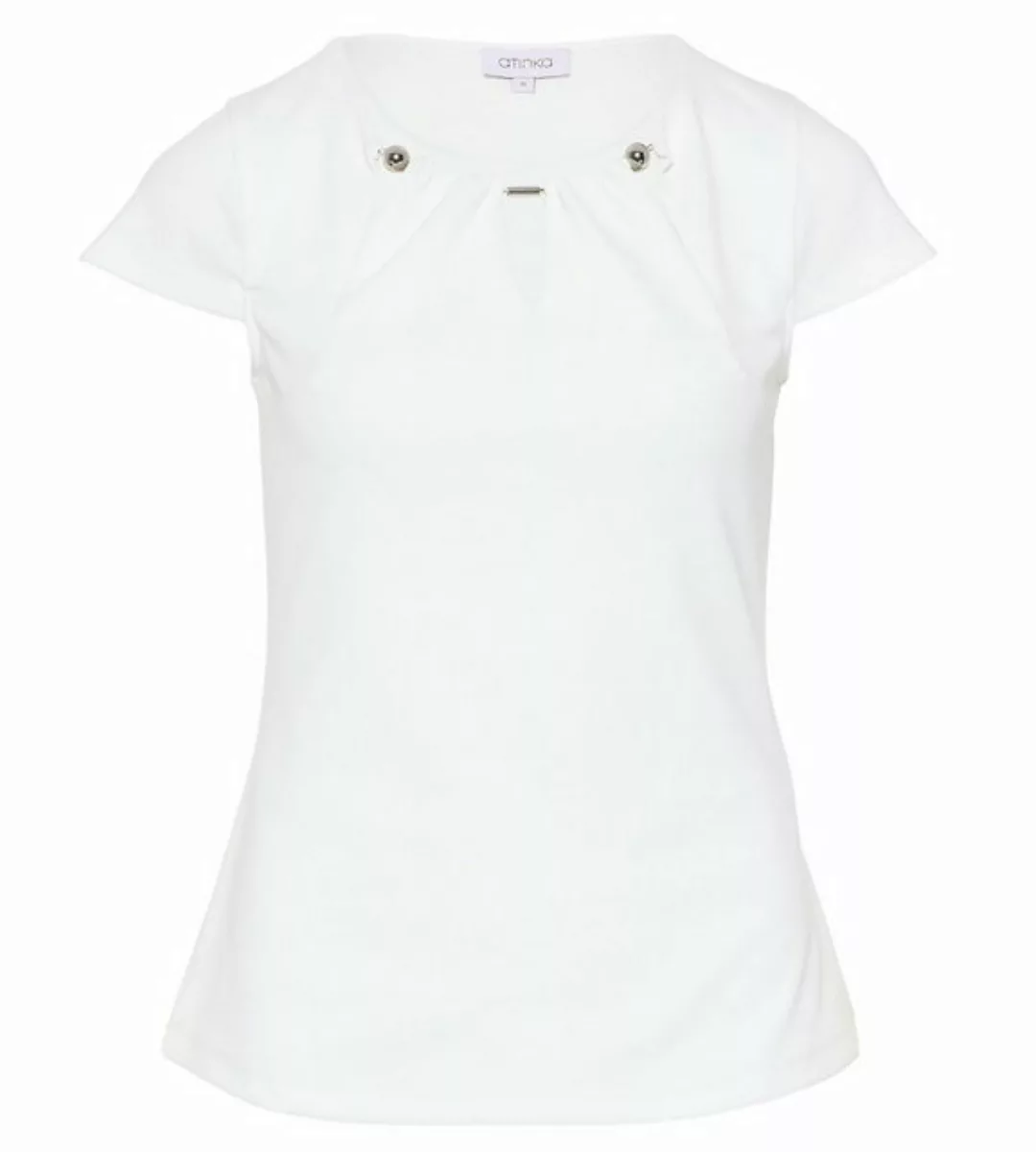 atinka T-Shirt Kurzarmbluse mit Perlendetail günstig online kaufen