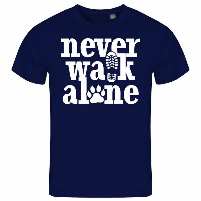 deinshirt Print-Shirt Herren T-Shirt Never walk alone Funshirt mit Motiv günstig online kaufen