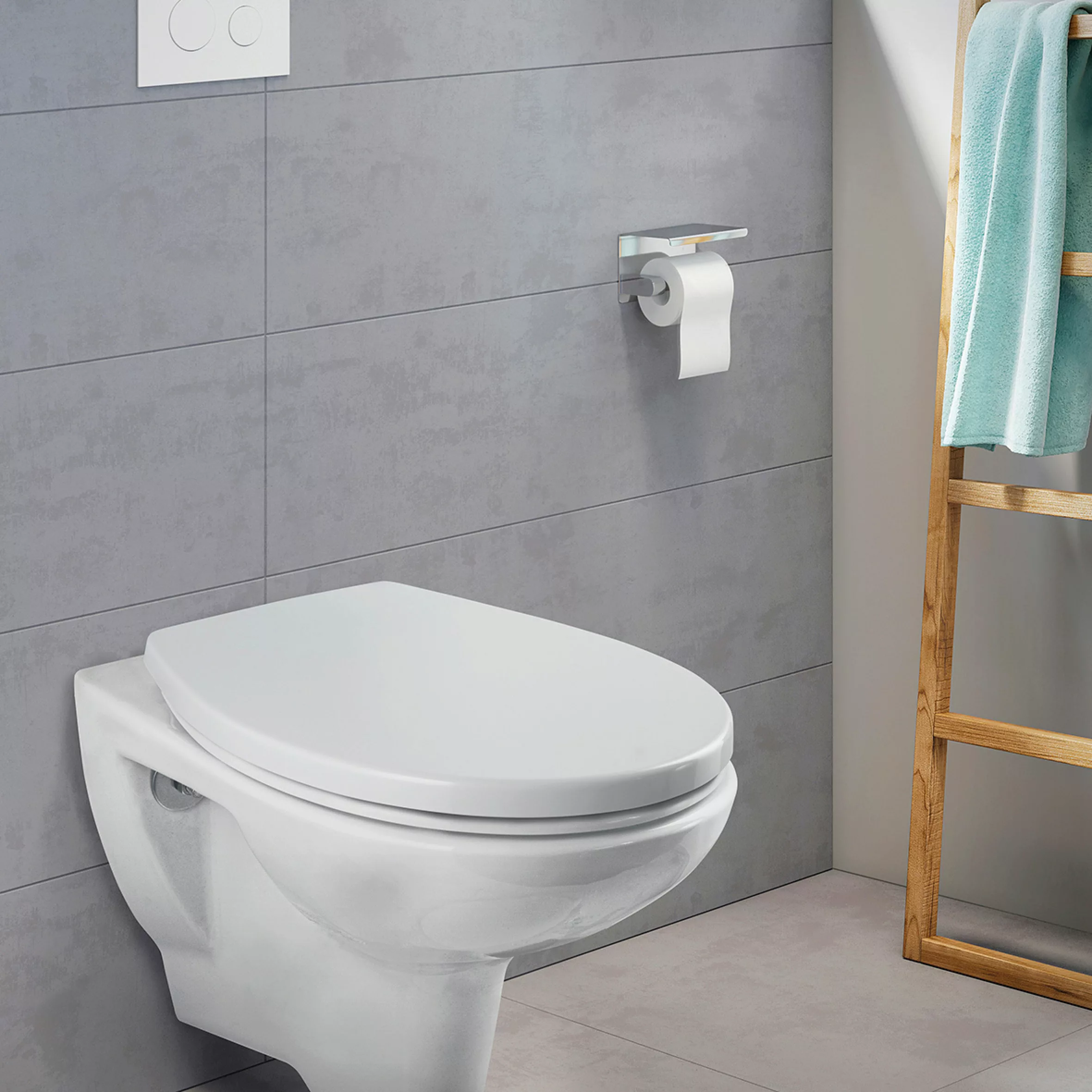 CORNAT WC-Sitz "Flaches Design - Pflegeleichter Duroplast - Quick up", Clea günstig online kaufen