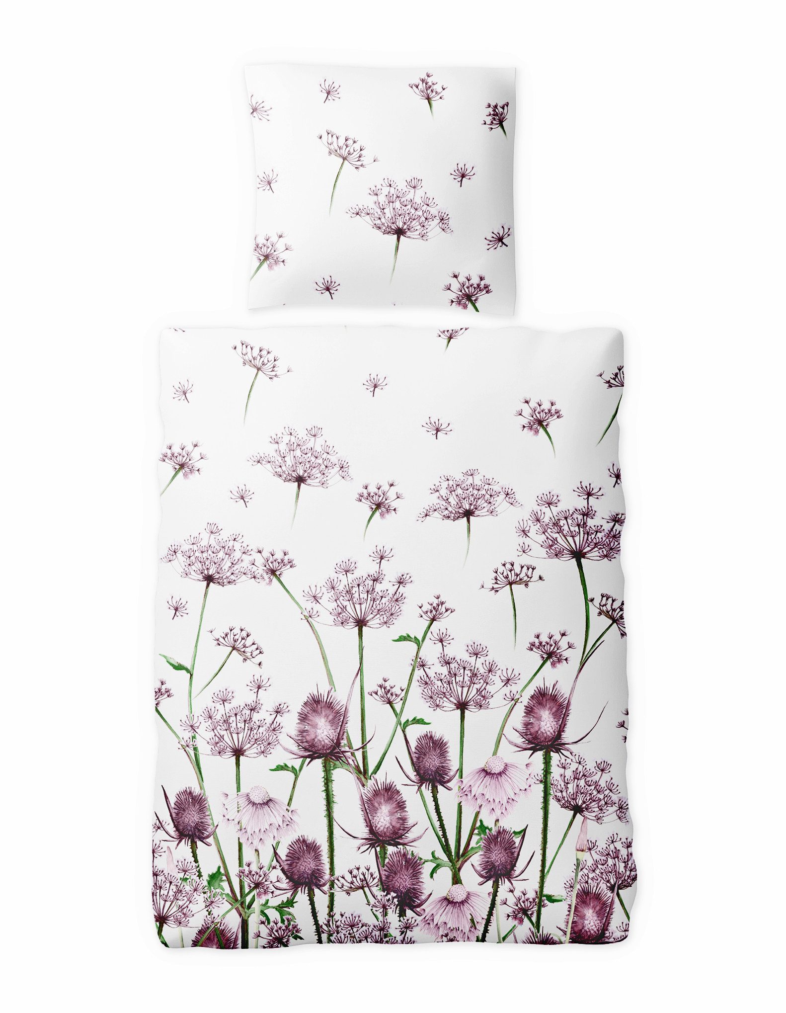 JACK Bettwäsche 135x200cm Pimpinella Rot Violett günstig online kaufen