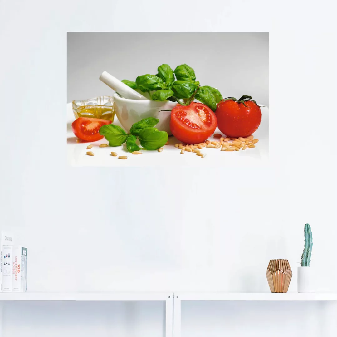 Artland Wandbild »Bereit für Pesto«, Lebensmittel, (1 St.) günstig online kaufen
