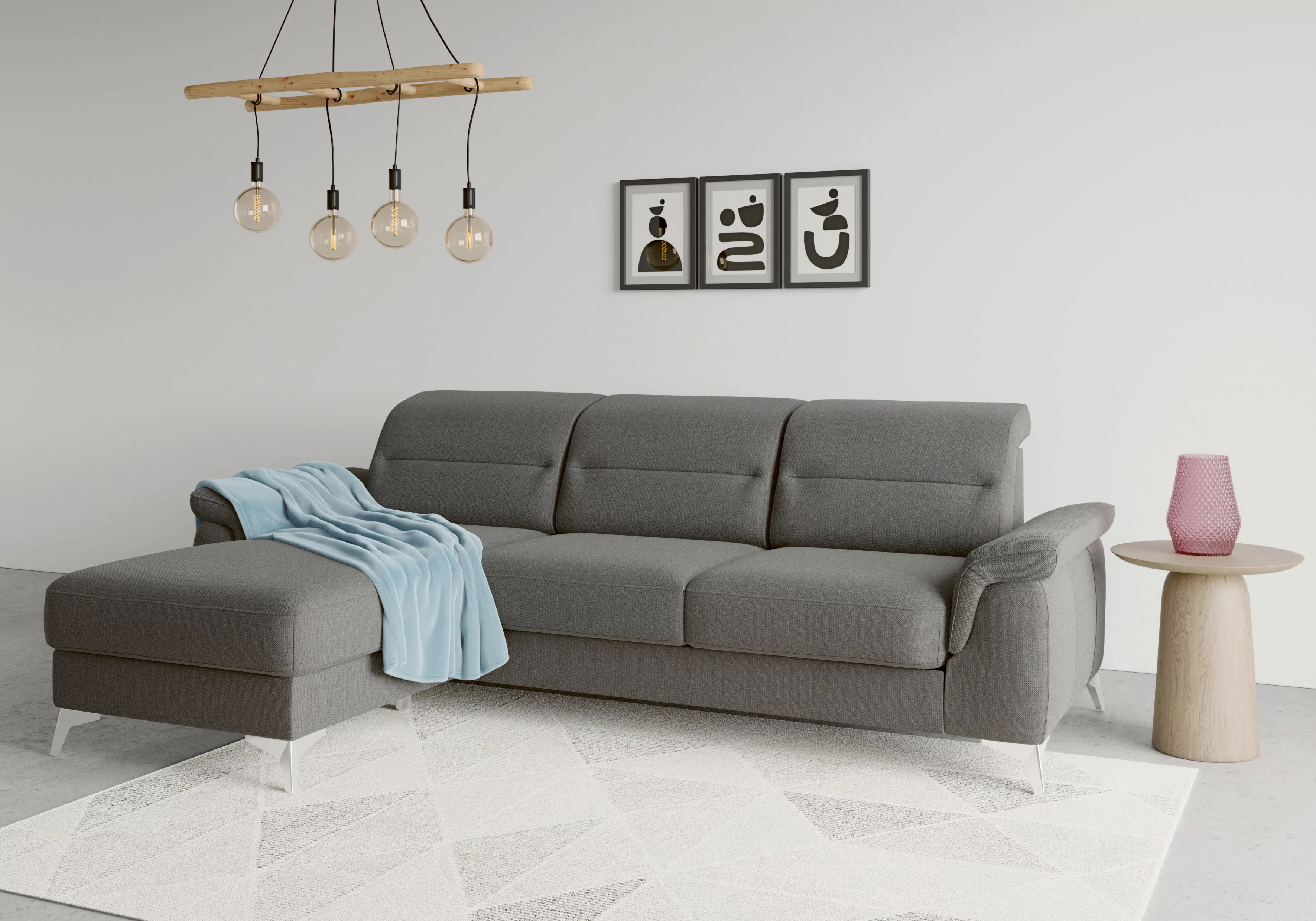 sit&more Ecksofa "Sinatra L-Form", mit Recamiere, optinal mit Kopfteilverst günstig online kaufen