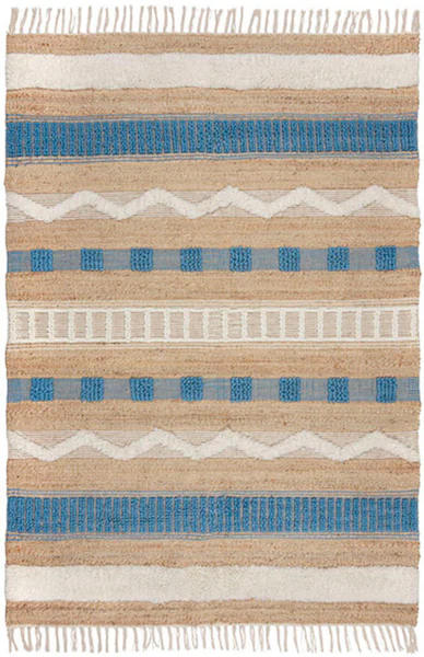 FLAIR RUGS Teppich »Medina«, rechteckig, 12 mm Höhe, Boho-Look, aus Naturfa günstig online kaufen