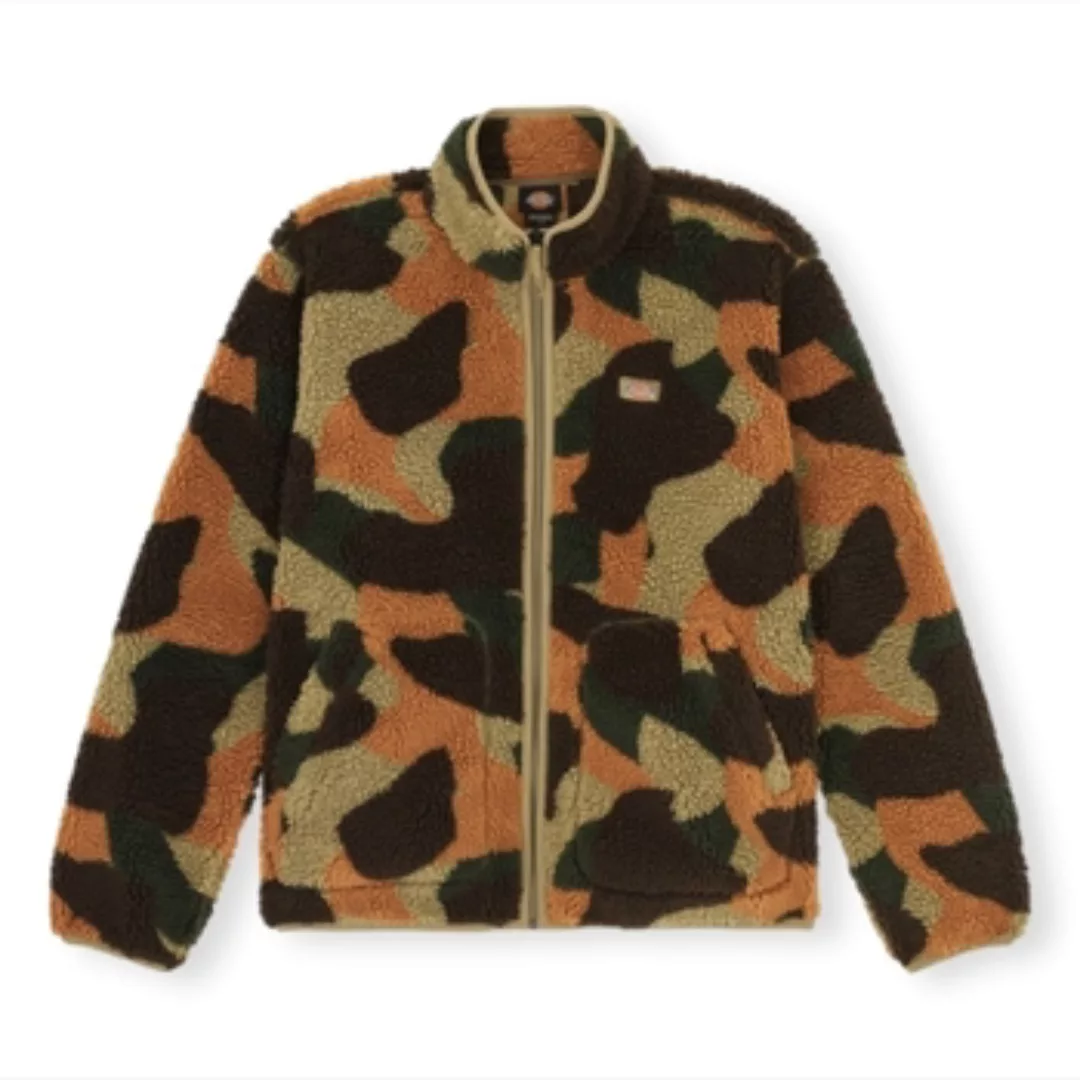 Dickies  Herrenmantel Mount Hope Camo Fleece - Military Green günstig online kaufen