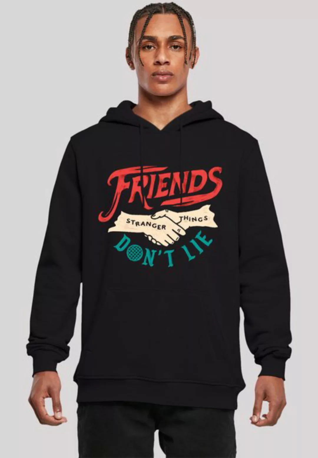 F4NT4STIC Kapuzenpullover "Stranger Things Friends Dont Lie Hands Netflix", günstig online kaufen