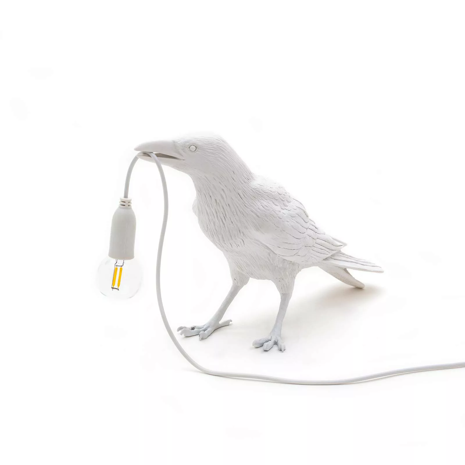 SELETTI Bird Lamp LED-Dekoleuchte, wartend, weiß günstig online kaufen