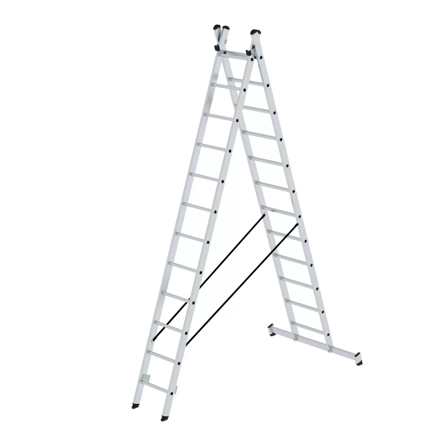 PROREGAL Sprossen-Mehrzweckleiter 2-Teilig mit Traverse 2 x 12 Sprossen günstig online kaufen