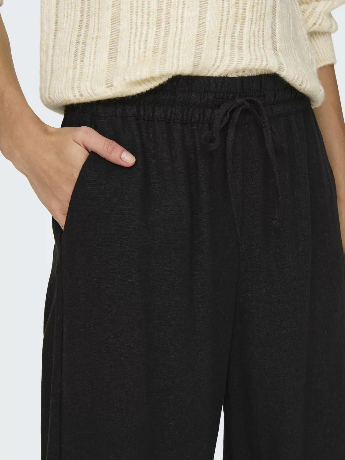 JDY Culotte "JDYSAY LINEN HW WIDE PANT WVN NOOS" günstig online kaufen