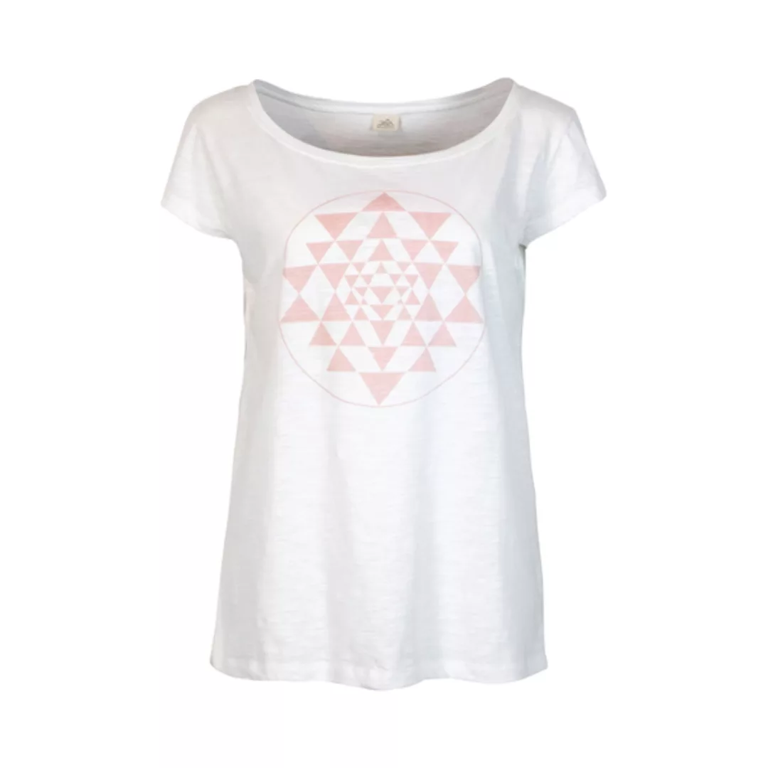 Yantra - Damen - Lockeres Print T-shirt Für Yoga Aus 100% Biobaumwolle - We günstig online kaufen