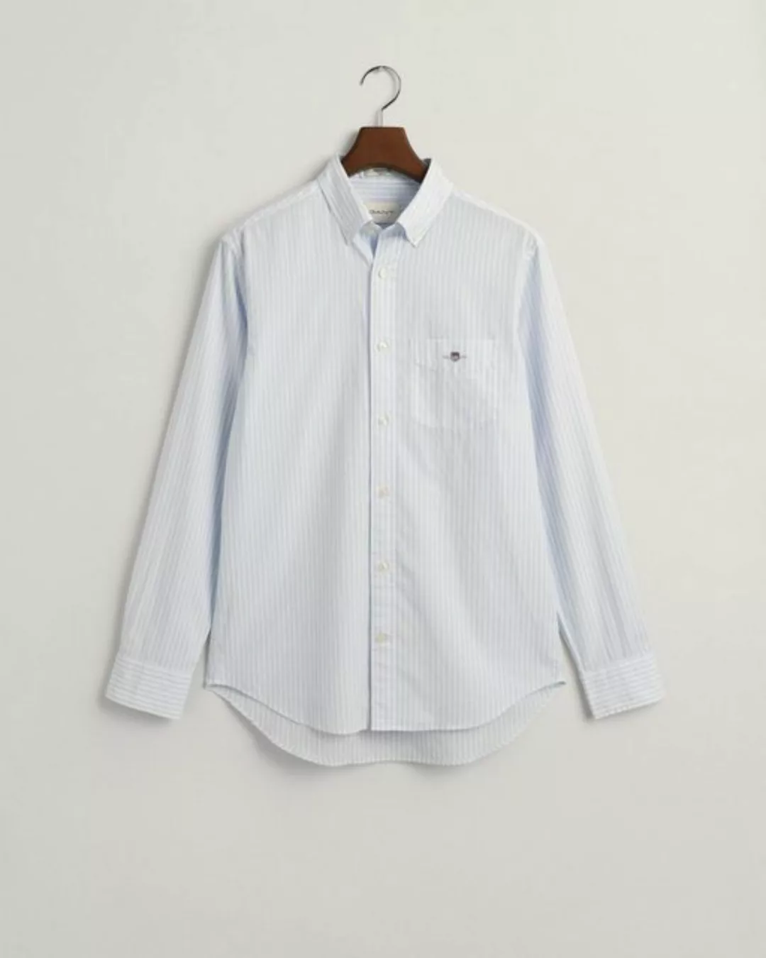 Gant Blusenshirt REG POPLIN STRIPE SHIRT, LIGHT BLUE günstig online kaufen